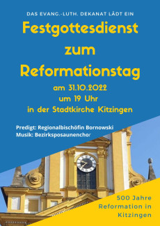 Festgottesdienst Reformationstag in Kitzingen